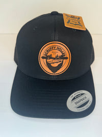 Black Scruffy Holler Hat (Snap Back)